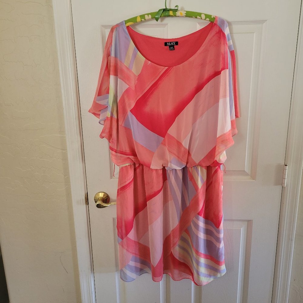 Gorgeous, SLNY lined dress size 20w giving Barbie vibes